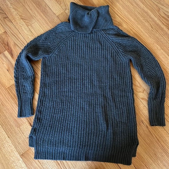 A New Day turtleneck - steel grey color. Warm without being overly heavy! - Picture 1 of 5